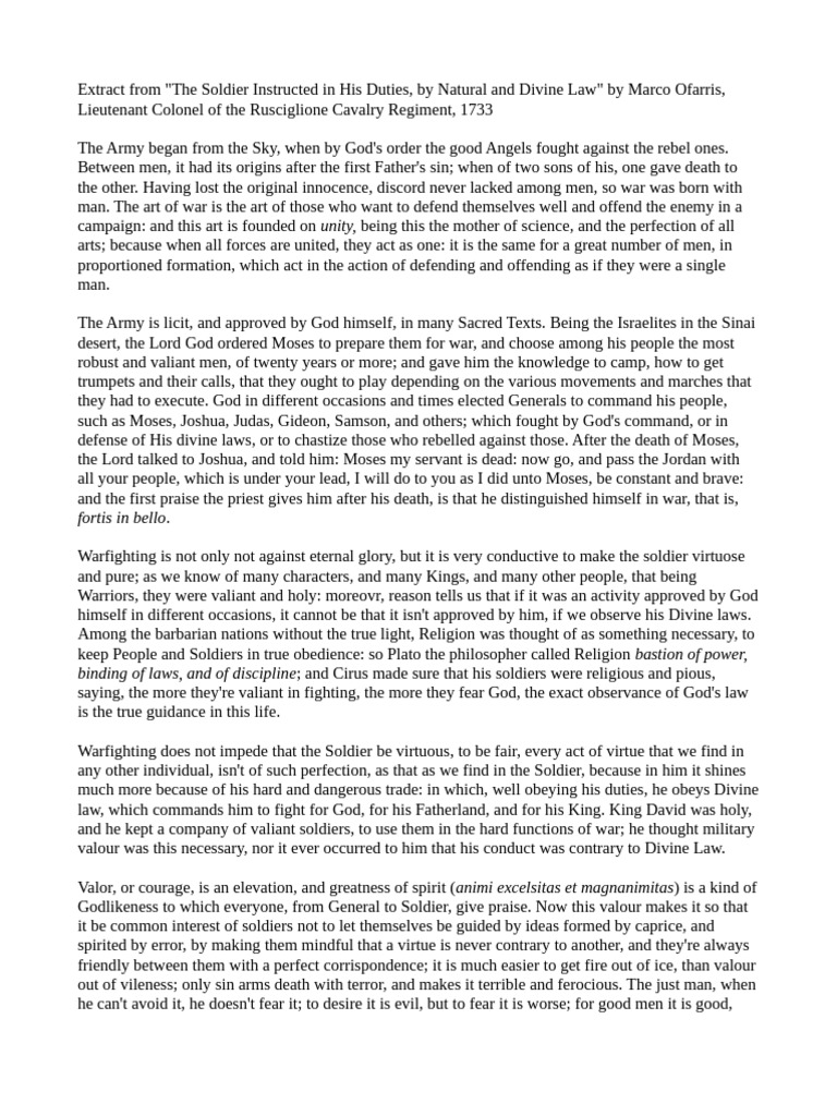 The Soldier Instructed | PDF | Courage | Virtue