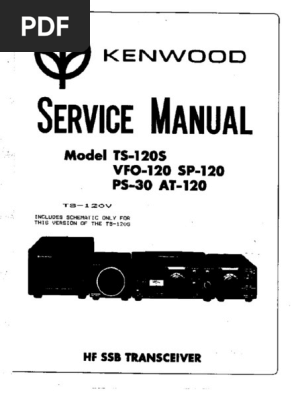 Kenwood Trio Ts-120v Service Manual | PDF