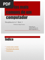 Avarias Mais Comuns de Um Computador