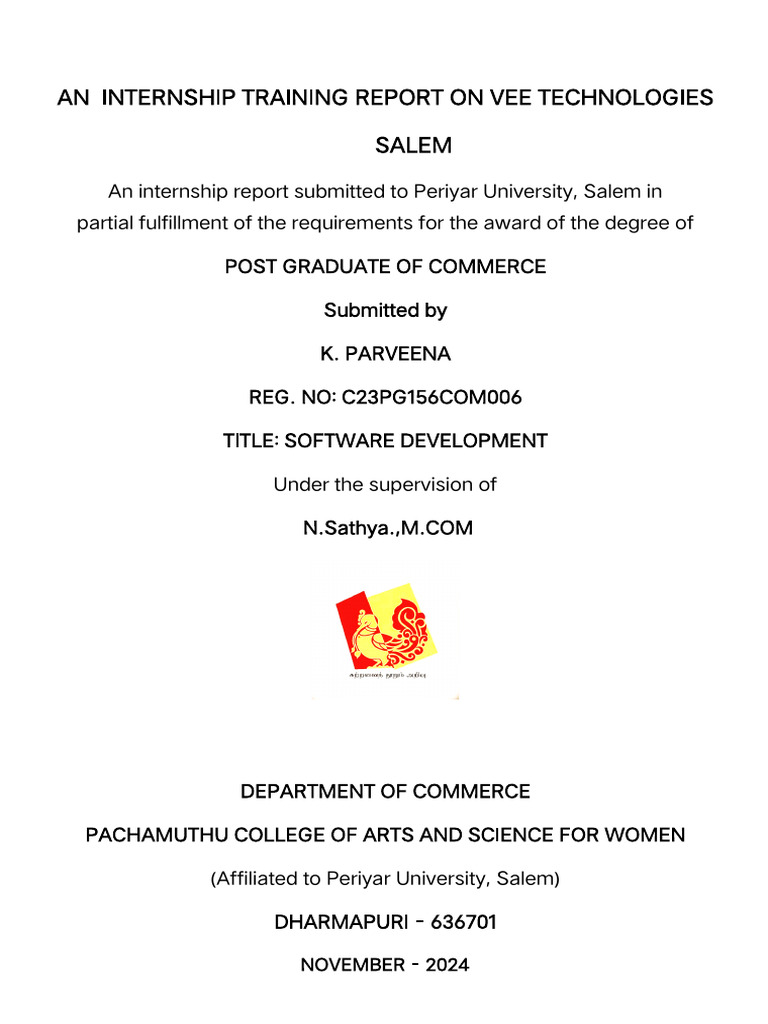 Internship Report @ | PDF | Application Software | Mobile App