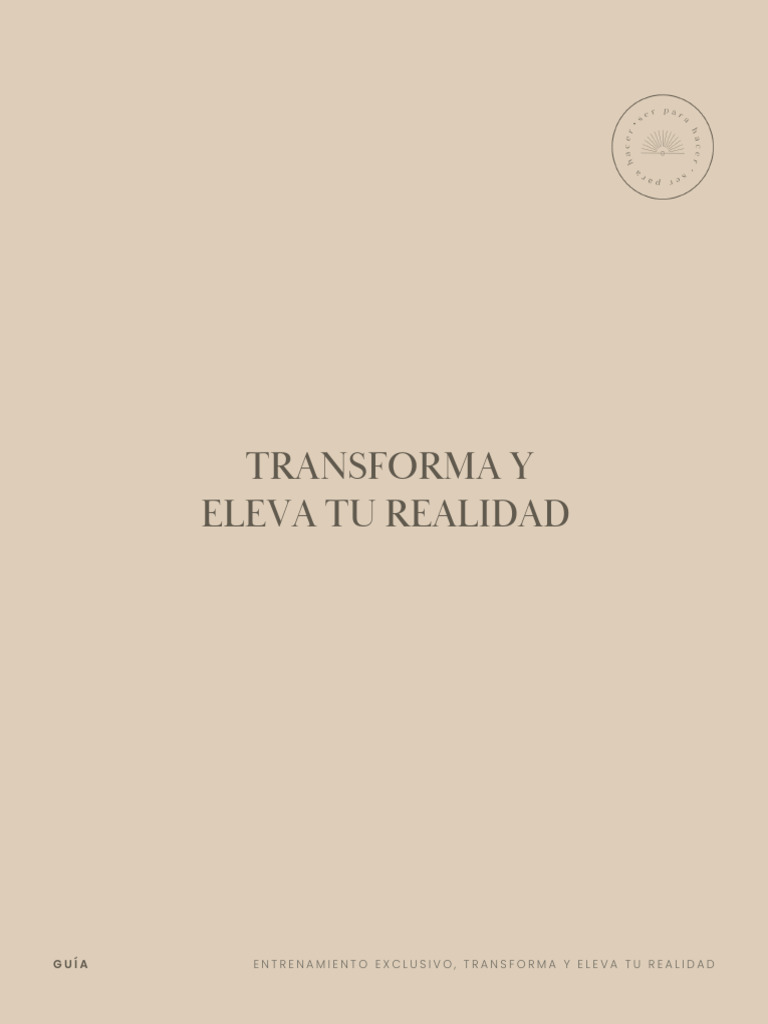 Transforma y Eleva Tu Realidad | PDF | Amor | Mente