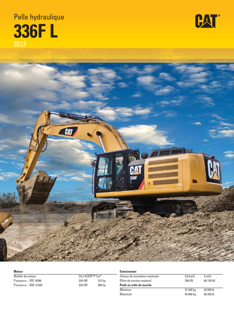 Cat 336 F | PDF | Puissance (physique) | Moteur diesel