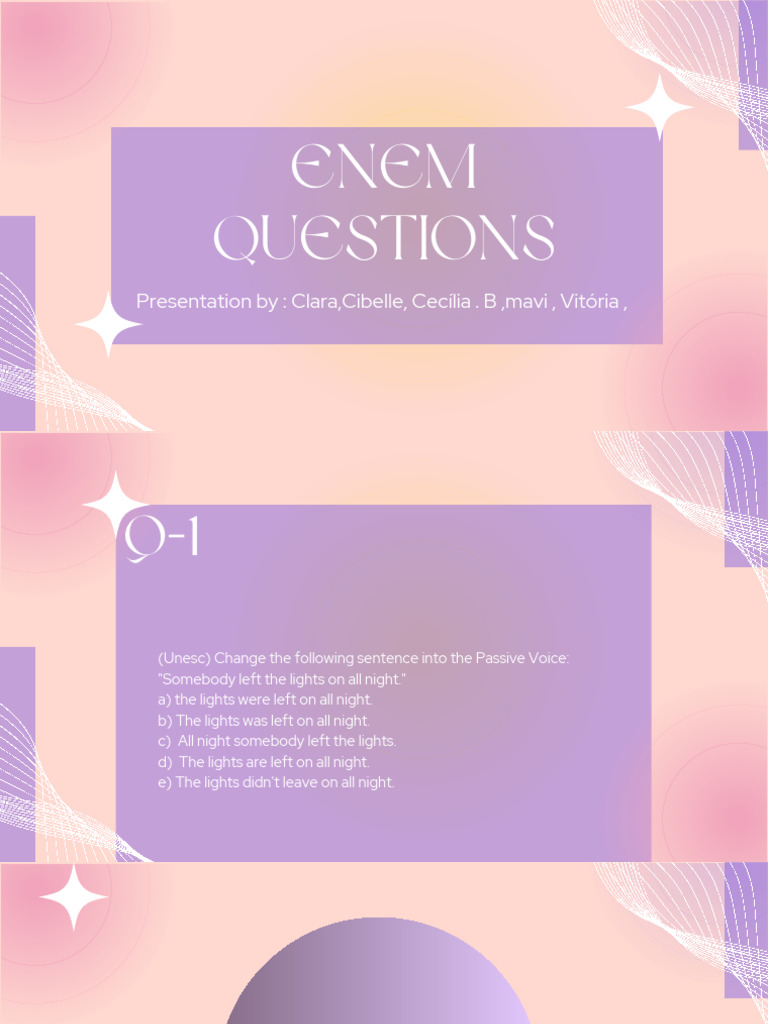 Purple Pink Gradient Elegant Creative Portfolio Presentation PDF | PDF