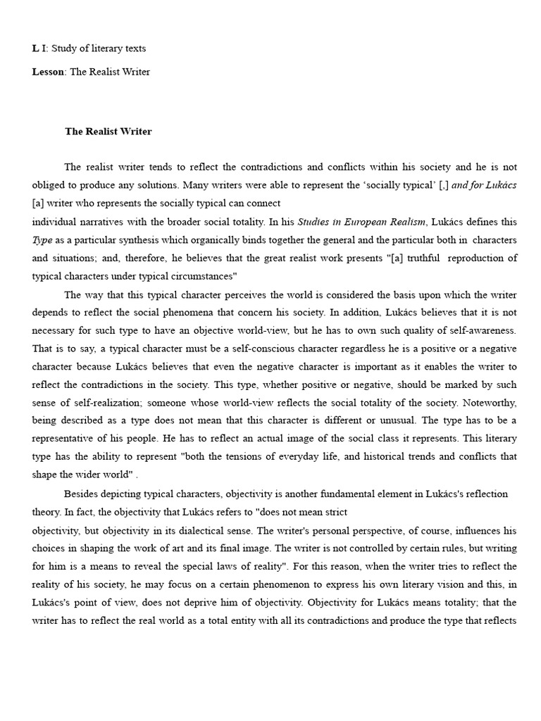 The Realist Writer - 042850 | PDF | Reality | Realism (Arts)