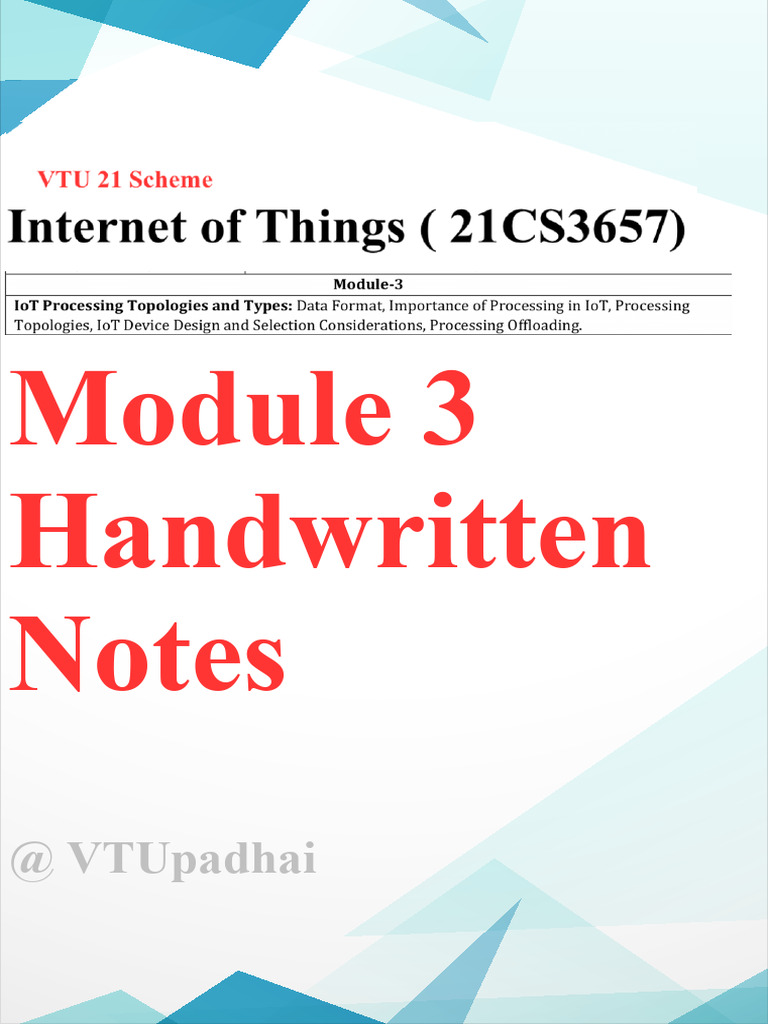 Iot Topologies Handwritten Notes Pdf