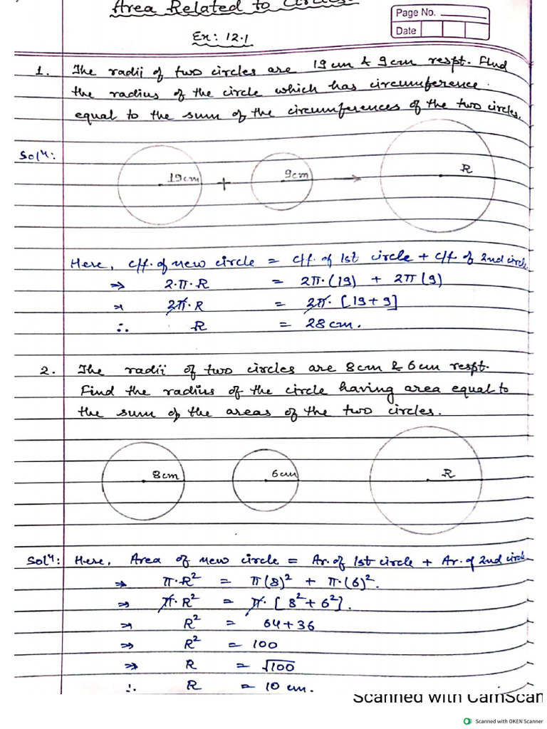 X Maths CH 12 | PDF