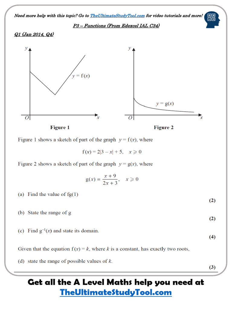 A Level Maths Revision Questions | PDF