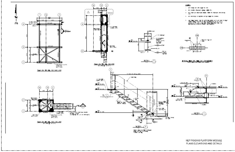 03 Steel - Platfrom - Stair 02 | PDF | Autodesk | Computer Aided Design