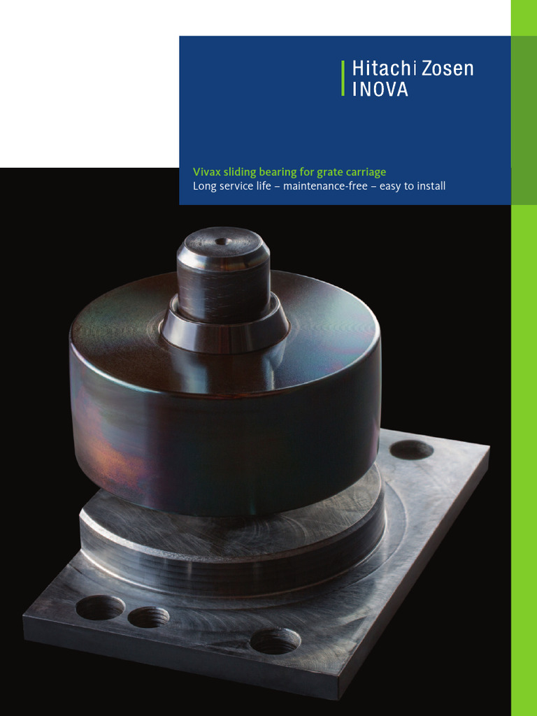 Vivax Sliding Bearing For Grate Carriage - Hitachi Zosen Inova AG | PDF ...