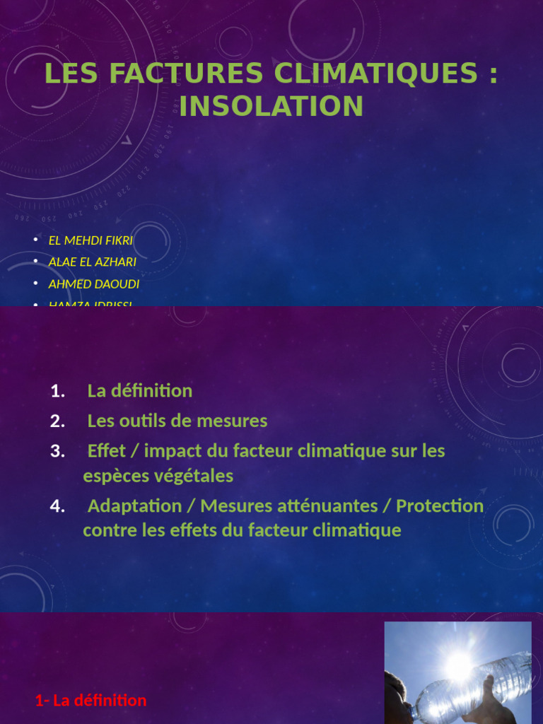 Impact de l'insolation sur l'environnement | PDF | Soleil | Énergie solaire