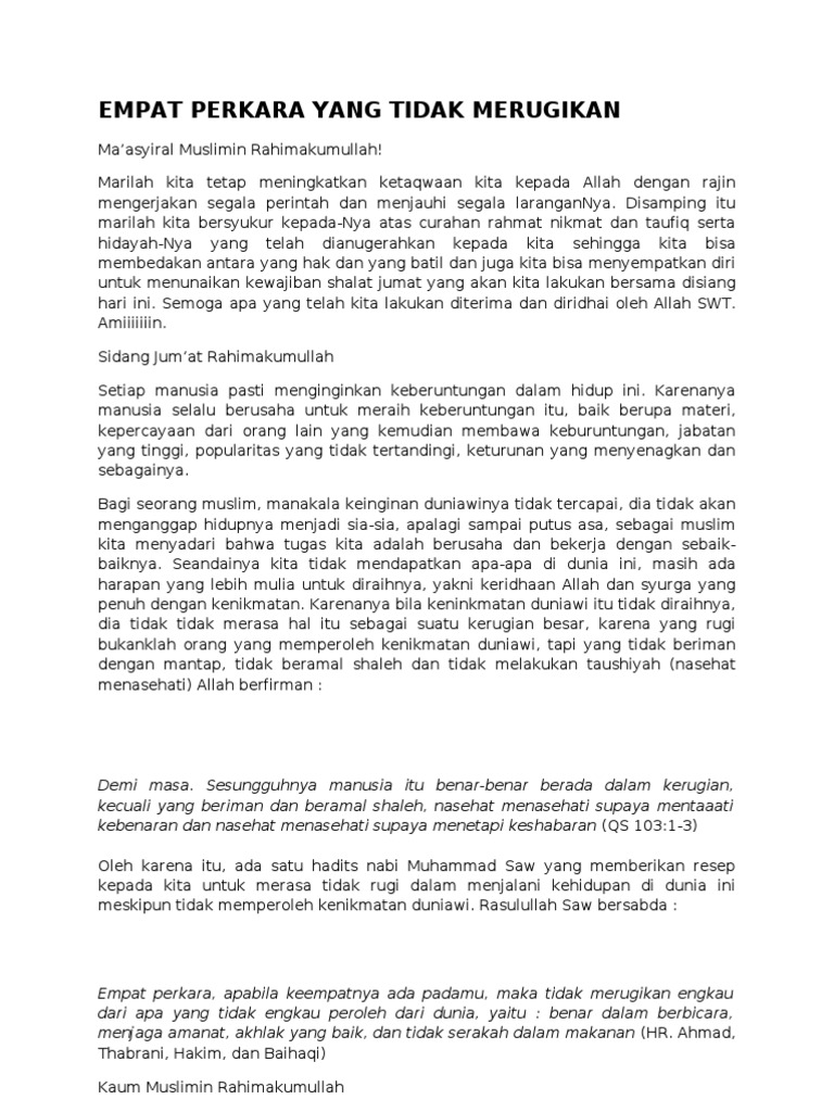 Teks Ceramah Singkat Tentang Orang Munafik Terbaru Kumpulan Referensi Teks Pidato