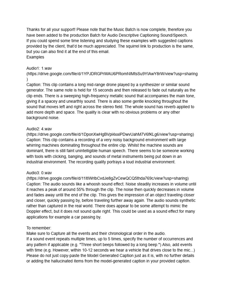 Updated Audio Guidelines | PDF | Sound | Sound Production
