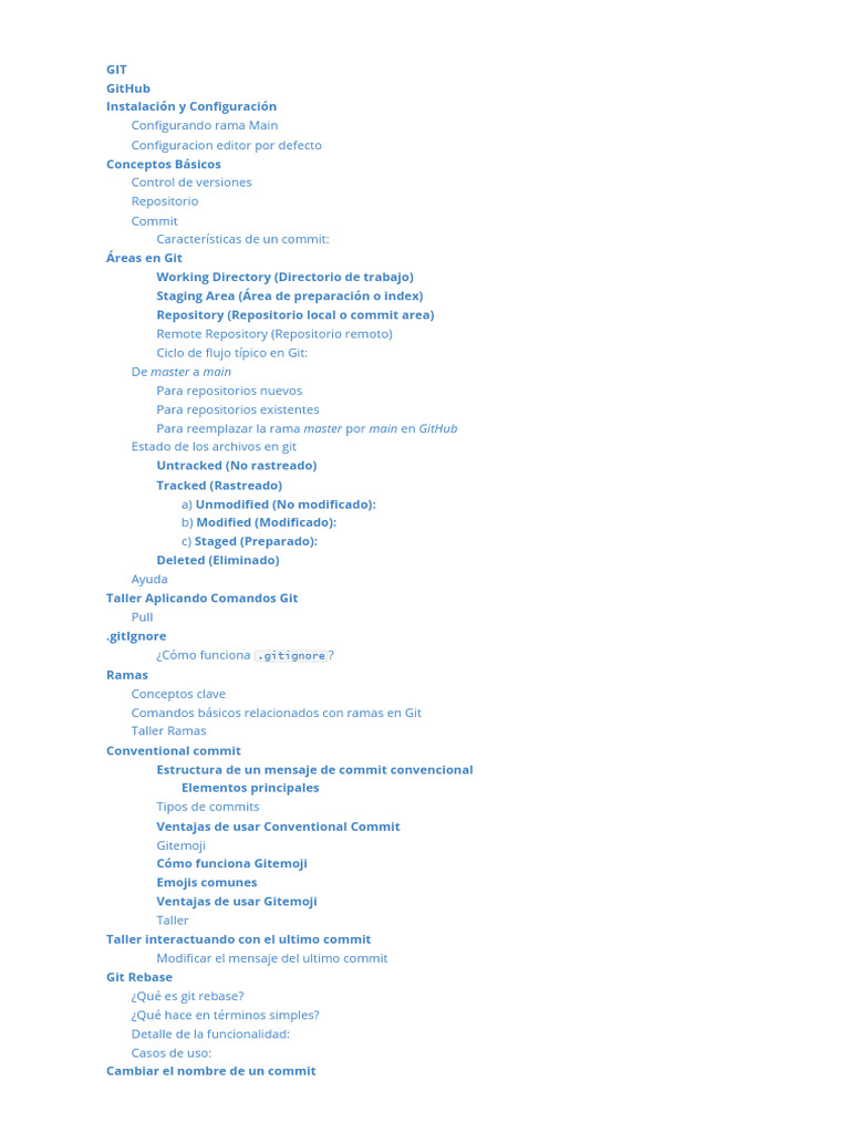 Guía Completa de Git y GitHub | PDF | Control de versiones | Software