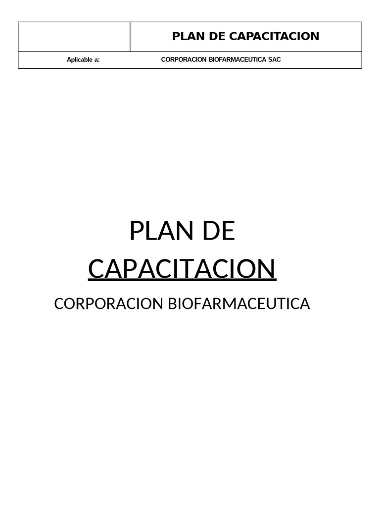 Plan de Capacitación y Políticas de Venta | PDF | Bancario