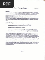 How To Write A Design Report | PDF | Design | Laboratories