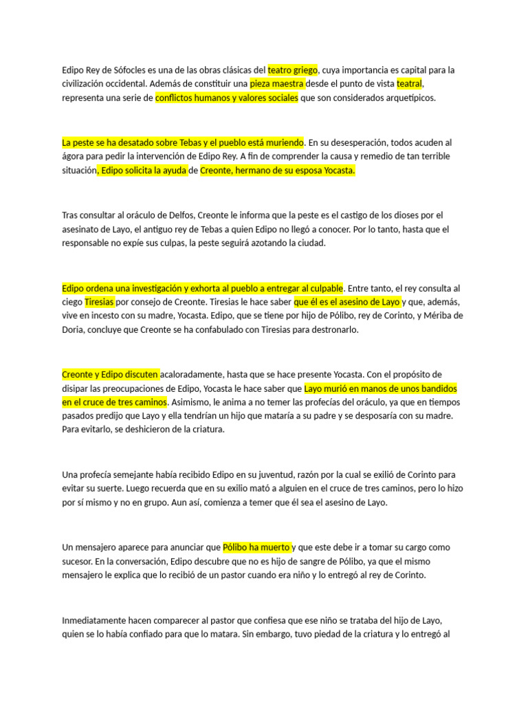 Creonte y Nose Q | PDF | Edipo | Mitología tebana