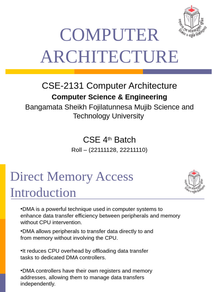 Understanding Direct Memory Access (DMA) | PDF | Computing | Computer ...