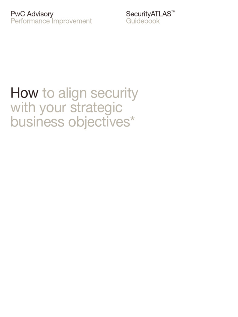 Security Atlas Guidebook | PDF | Information Security | Information