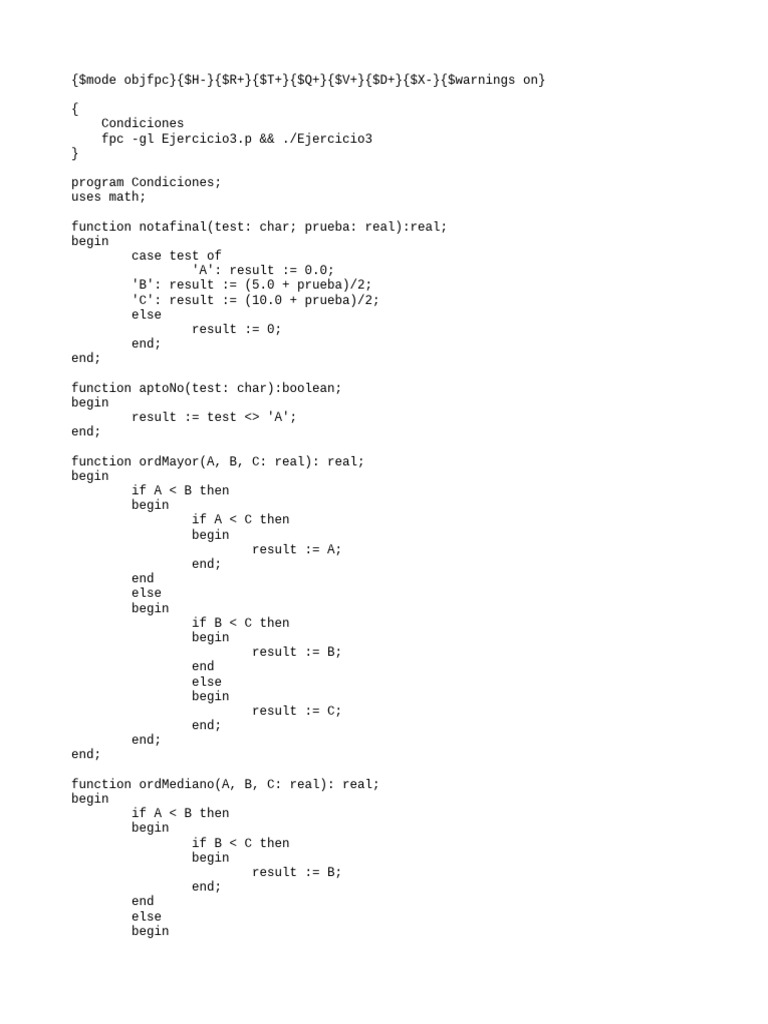 Evaluación de Pruebas y Notas Finales | PDF
