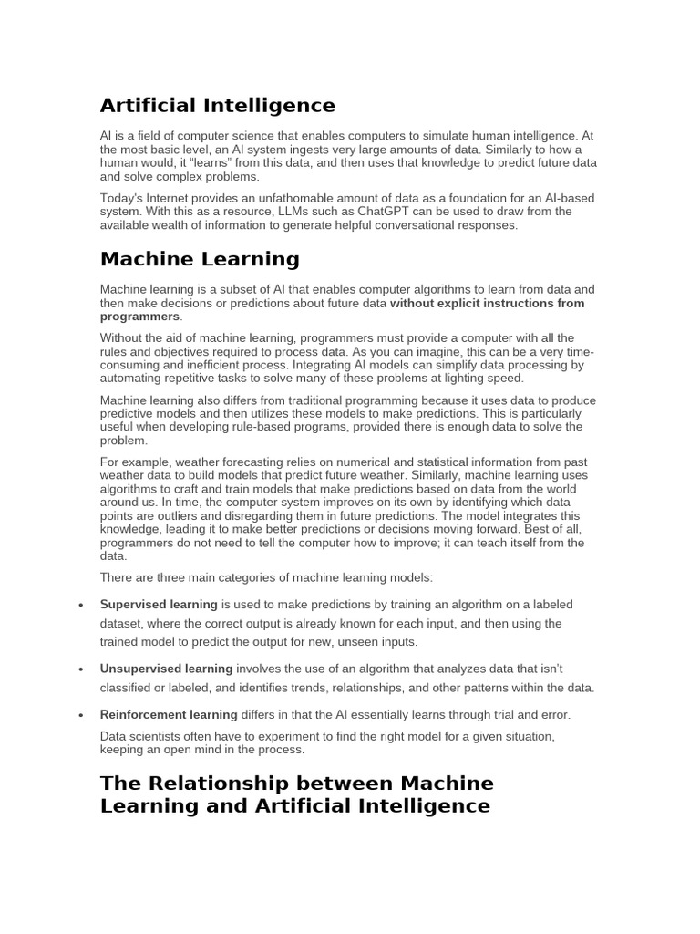 Artificial Intelligence | PDF | Machine Learning | Artificial Intelligence