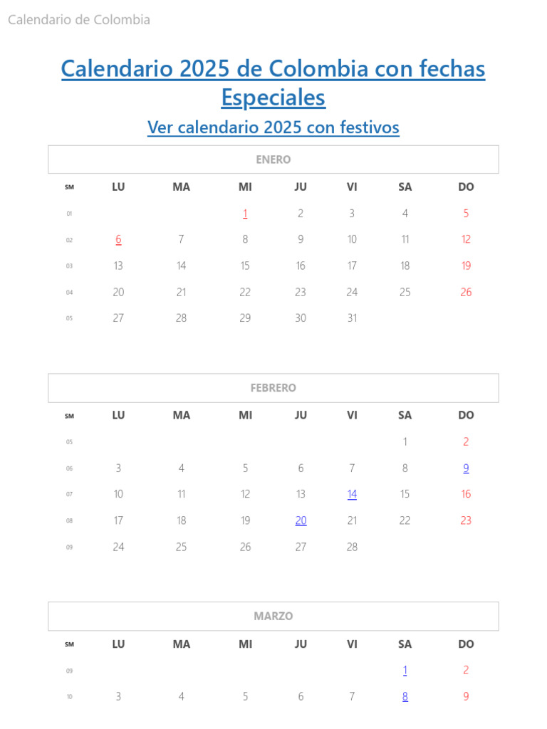 Calendario 2025 con fechas especiales _ Festivos _ festivos