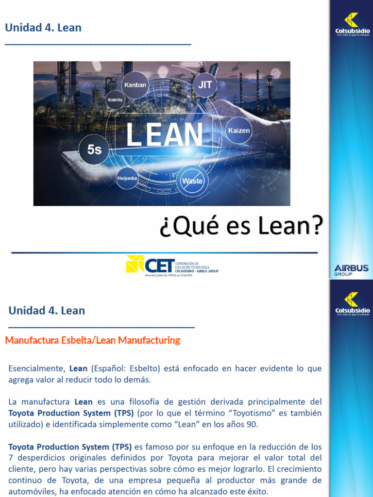 Introducción a la Metodología Lean | PDF | Lean Manufacturing ...