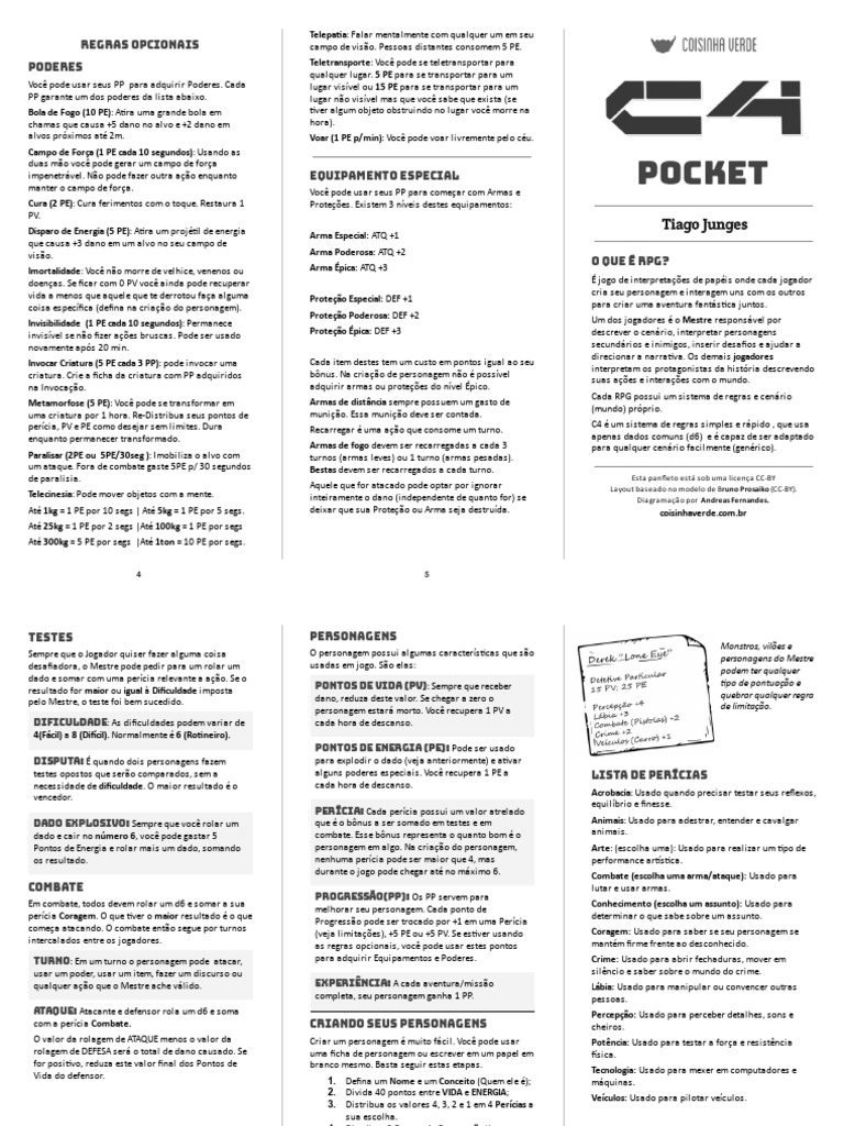 Regras de Poderes para RPG Solo | PDF | Jogos de RPG