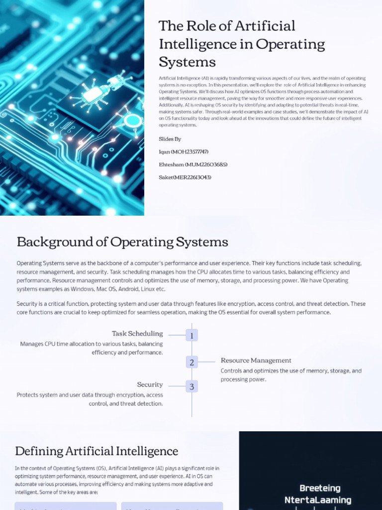 Operating System Presentation by Iqan | PDF