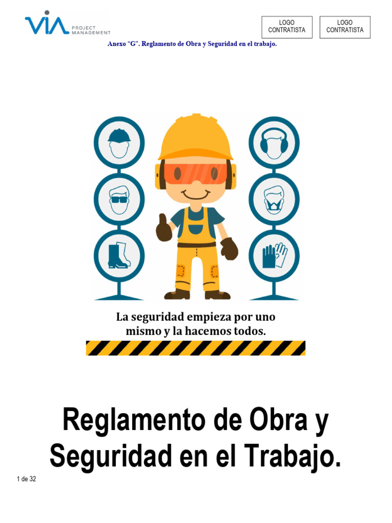 Reglamento de Obra y Seguridad en El Trabajo | PDF | Seguridad y salud ...