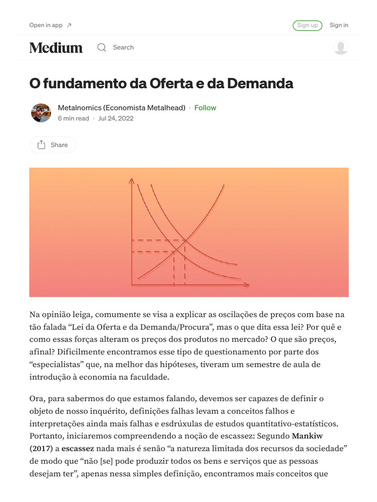 Fundamentos da Oferta e Demanda | PDF | Demanda | Oferta e procura