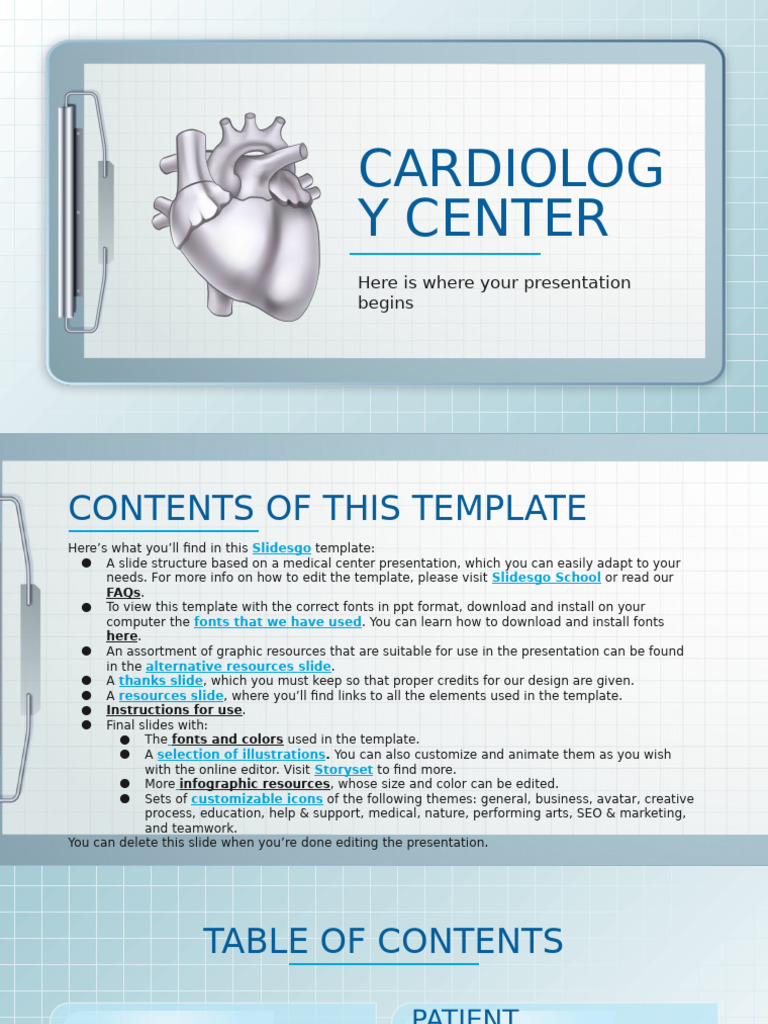 Cardiology Center Presentation Template | PDF | Planets | Jupiter