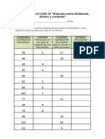 Matemáticas (apartado 2.4) - Relaciones entre dividendo, divisor y cociente