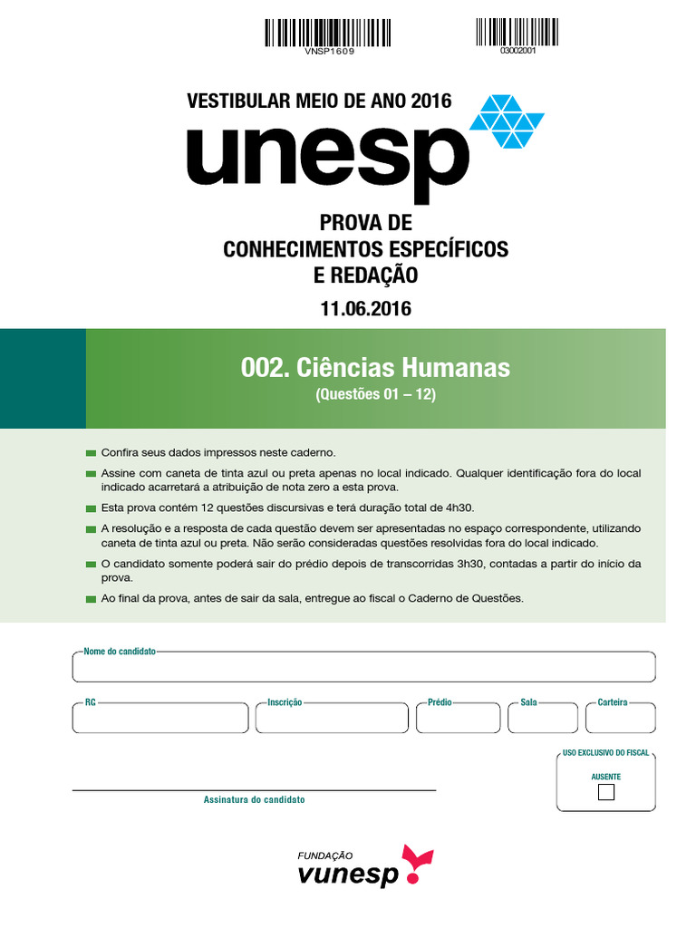 Provas Unesp 2 Fase Compressed | PDF | Equilíbrio químico | Resistência ...