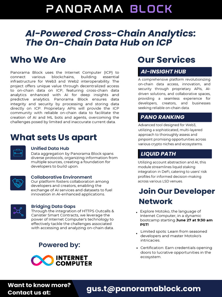 Panorama Block: AI-Driven On-Chain Data Solutions | PDF | Artificial ...