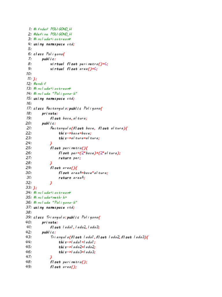 C++ Polygon Class Implementation | PDF