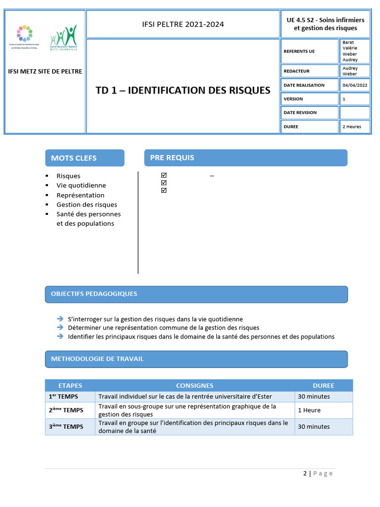 Gestion des Risques en Soins Infirmiers | PDF | Gestion des risques