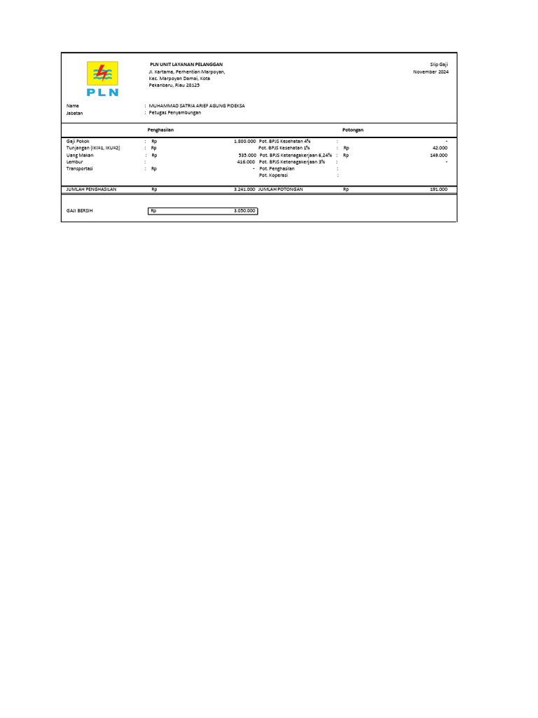 Slip PLN | PDF