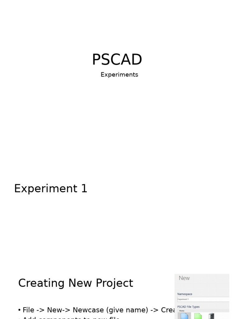 PSCAD Simulation Experiments Guide | PDF | Electromagnetism ...