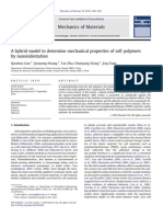 A Hybrid Model To Determine Mechanical Properties of Soft Polymers by Nano Indentation