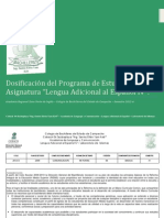 Dosificación del Programa de Lengua Adicional al Español IV Semestre 2012-A