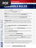 Bean Bag Toss Game Rules Explained | PDF | Sports | Athletic Sports