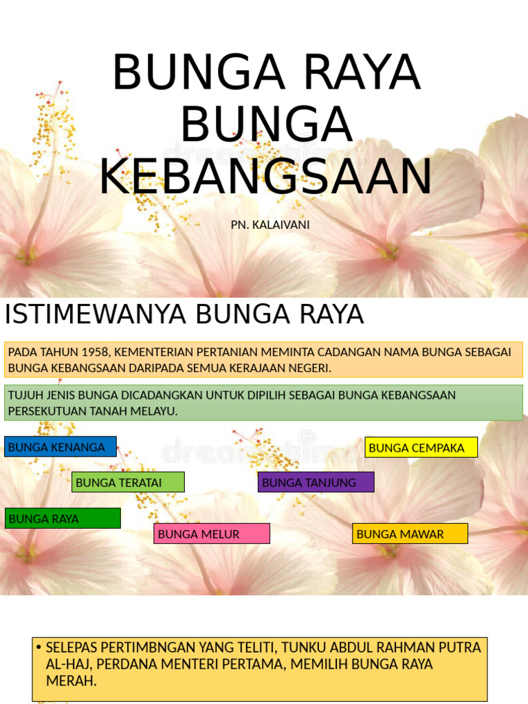 Bunga Raya Bunga Kebangsaan | PDF