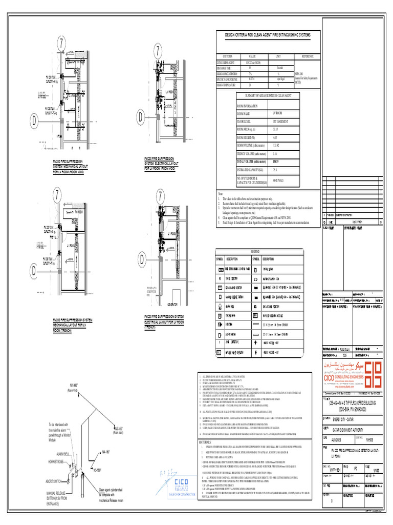 FM200 Fire Suppression System Layout | PDF | Pipe (Fluid Conveyance ...