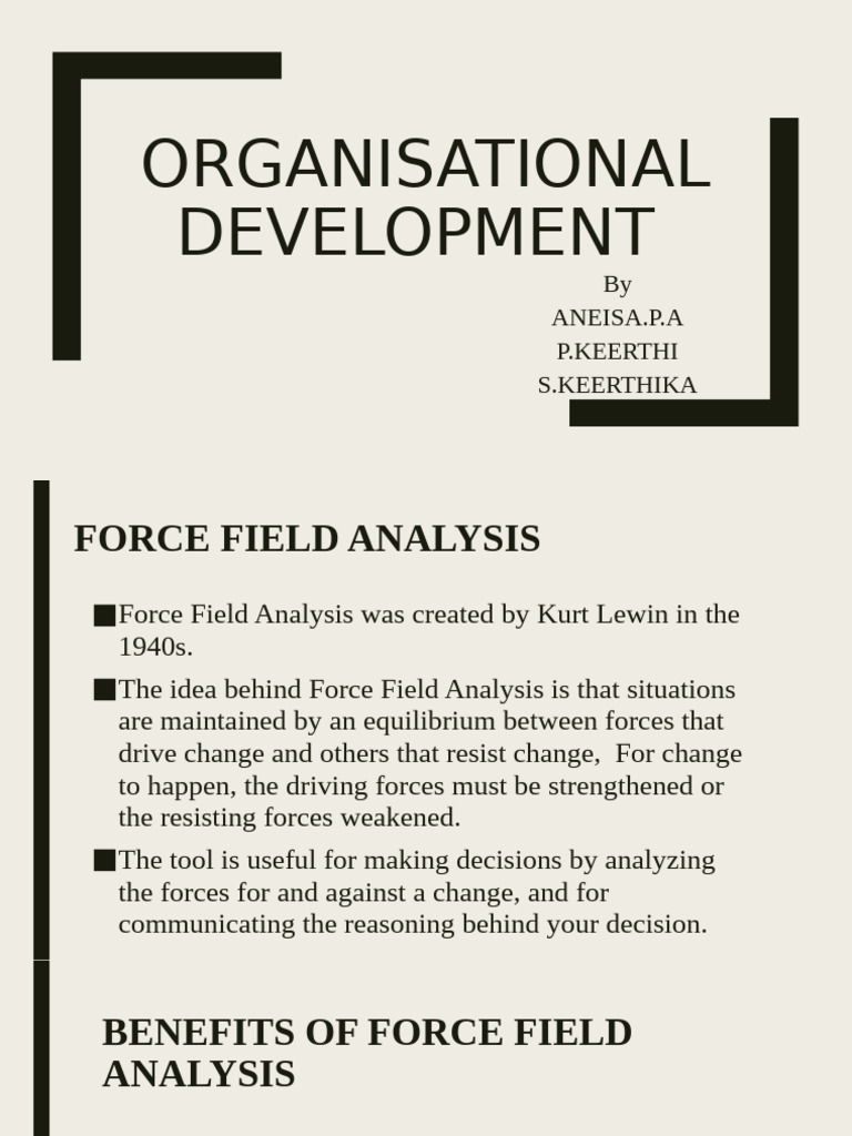 Force Field Analysis for Change Management | PDF