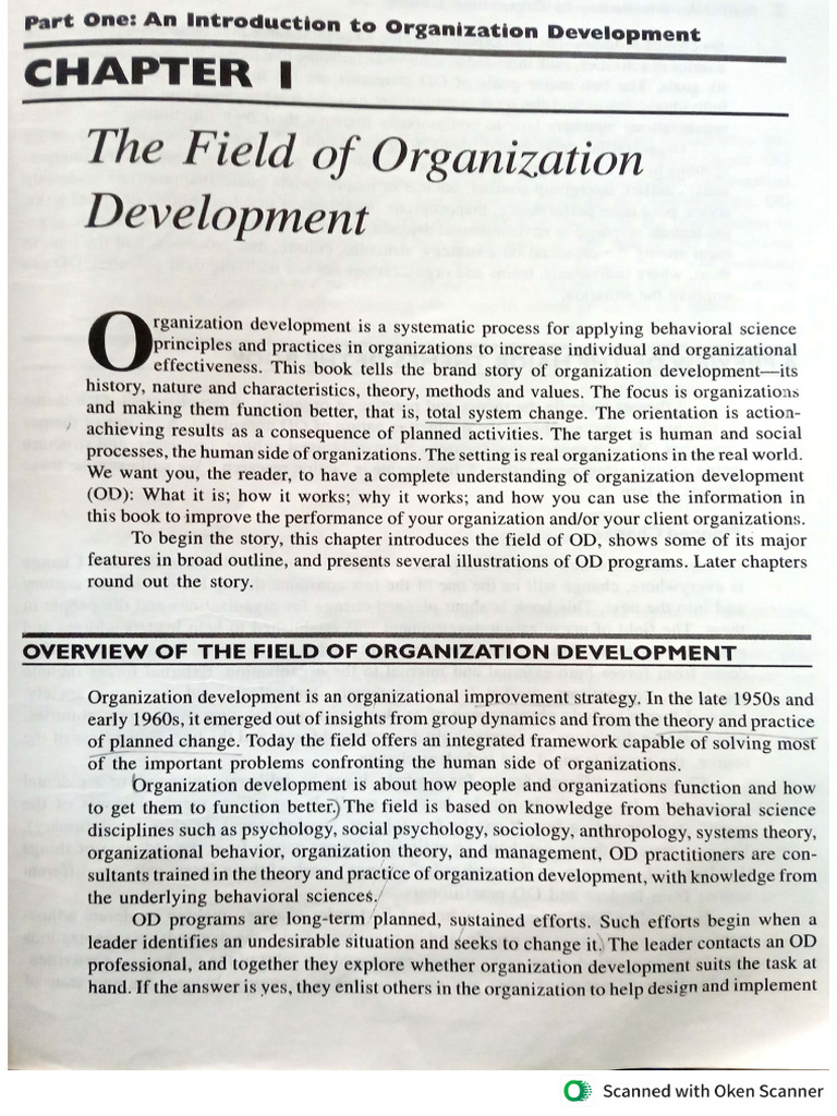 OD UNIT 1 | PDF