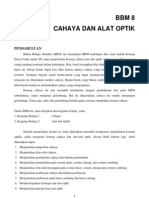 BBM 8 (Cahaya Dan Alat Optik) KD Fisika