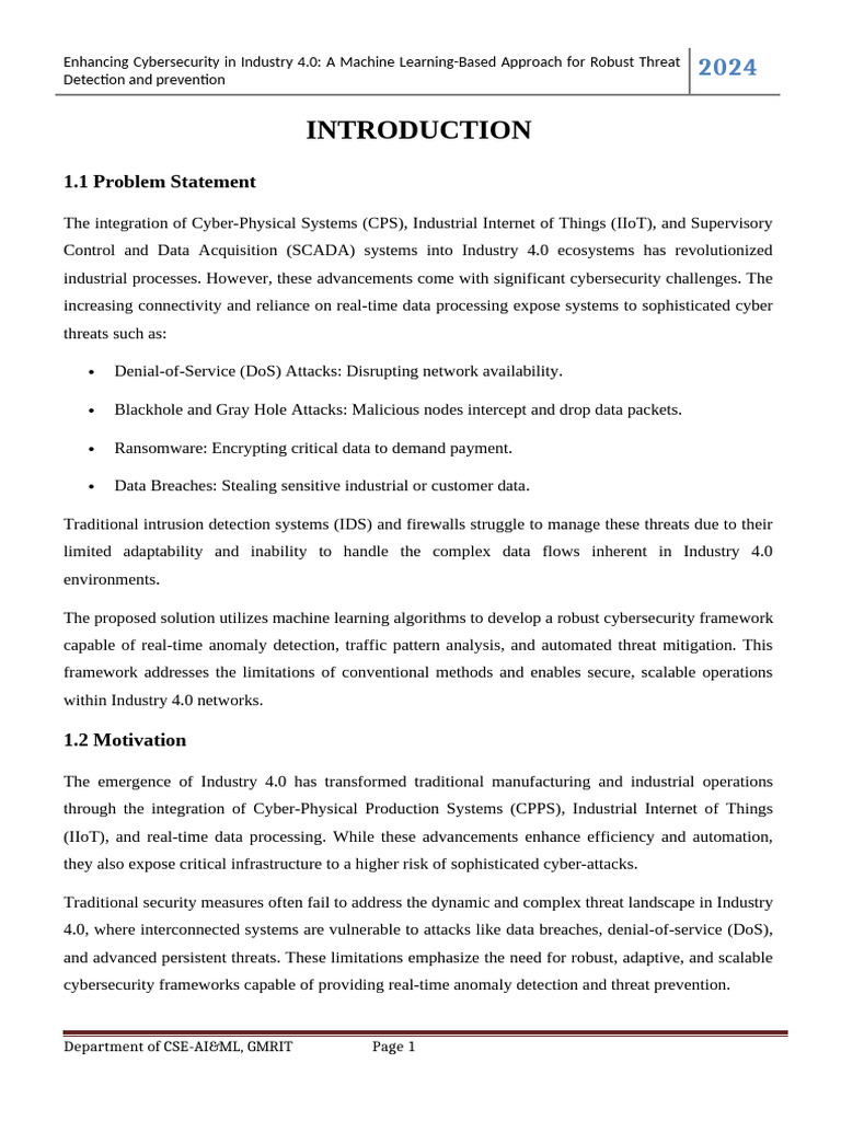 Machine Learning for Industry 4.0 Cybersecurity | PDF | Machine ...