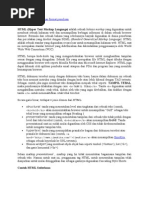 Download Pengertian HTML Dengan Format Penulisan by Galang Kusuma SN81012761 doc pdf