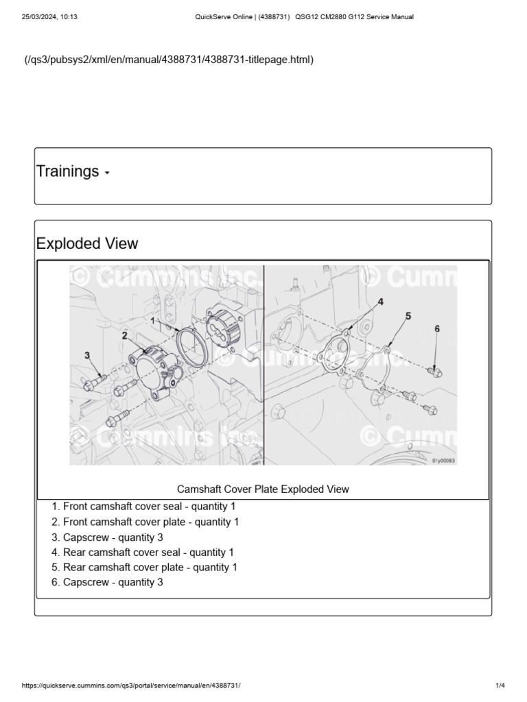 001-011 Camshaft Cover Plate | PDF