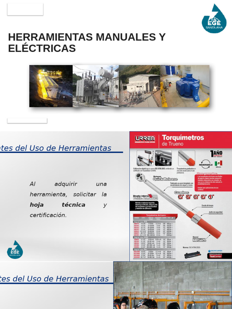 Seguridad en el Uso de Herramientas Manuales y Eléctricas | PDF ...